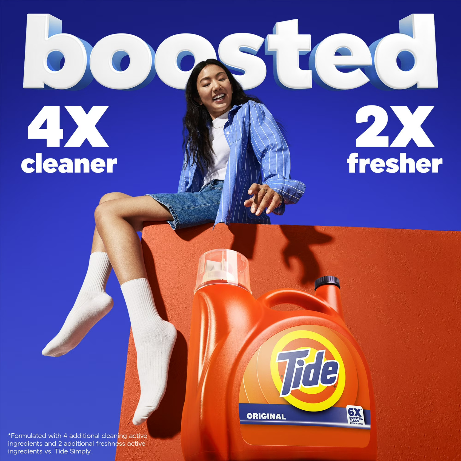 Tide Liquid Laundry Detergent Original Scent HE Compatible 132 fl oz, 100 Loads