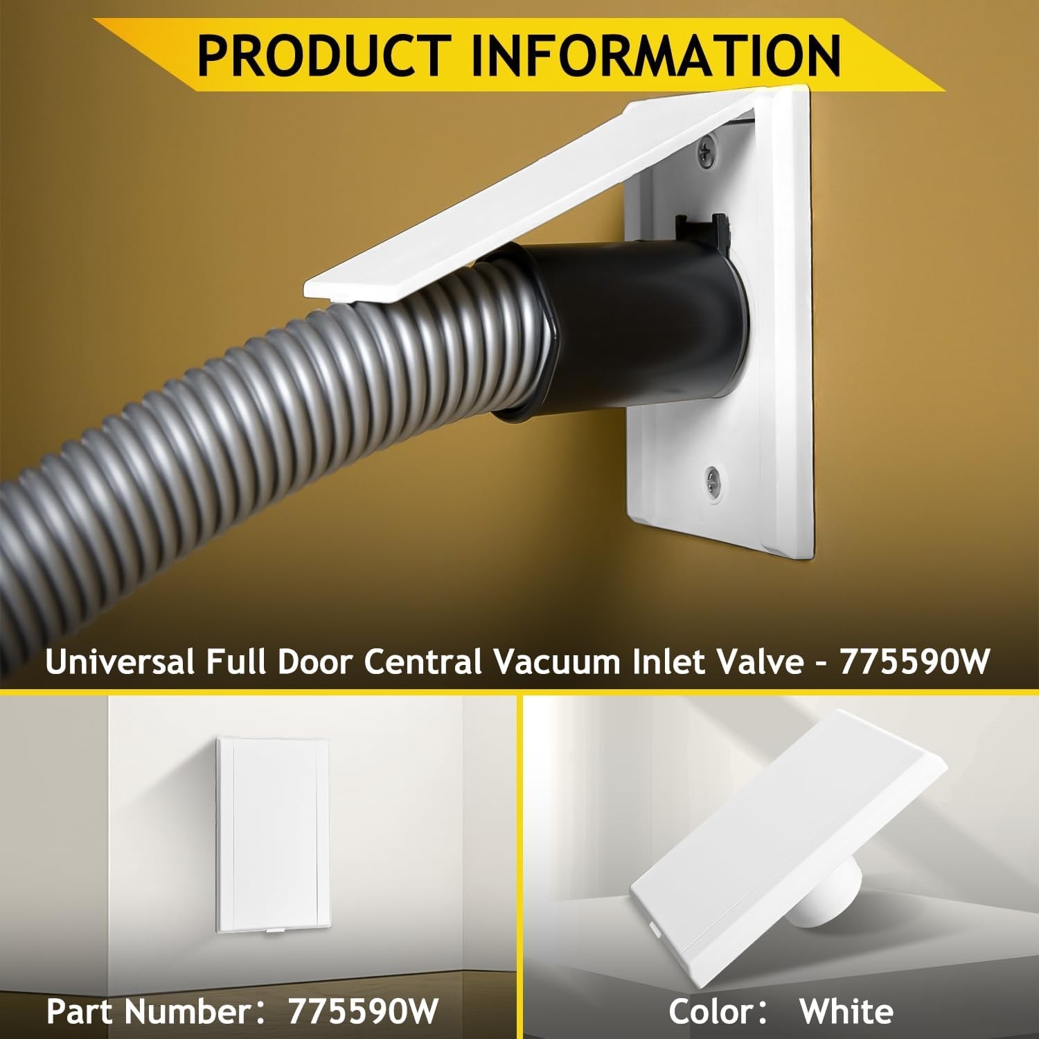 Central Vacuum Inlet Valve Replacement for ElectraValve Fits All Direct Conne…