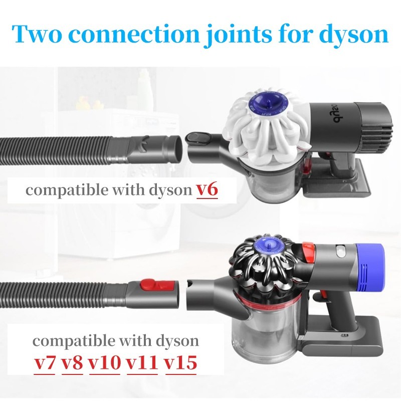 Purple/grey extension hose for Dyson V15 V8 V7 V10 V11 V6 vacuum cleaners