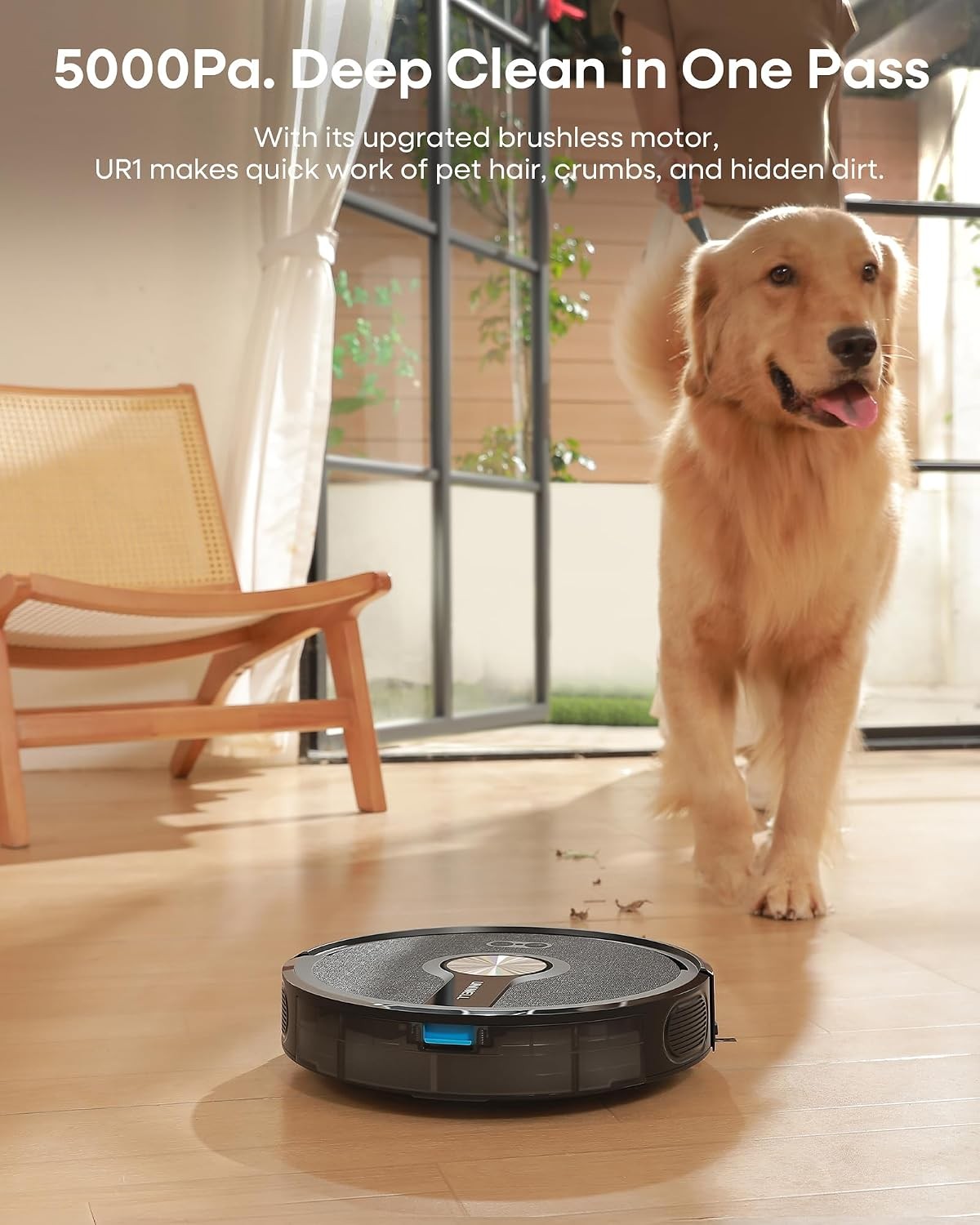 Robot Vacuum and Mop Combo 5000Pa 180Min App Alexa Self Charging UR1