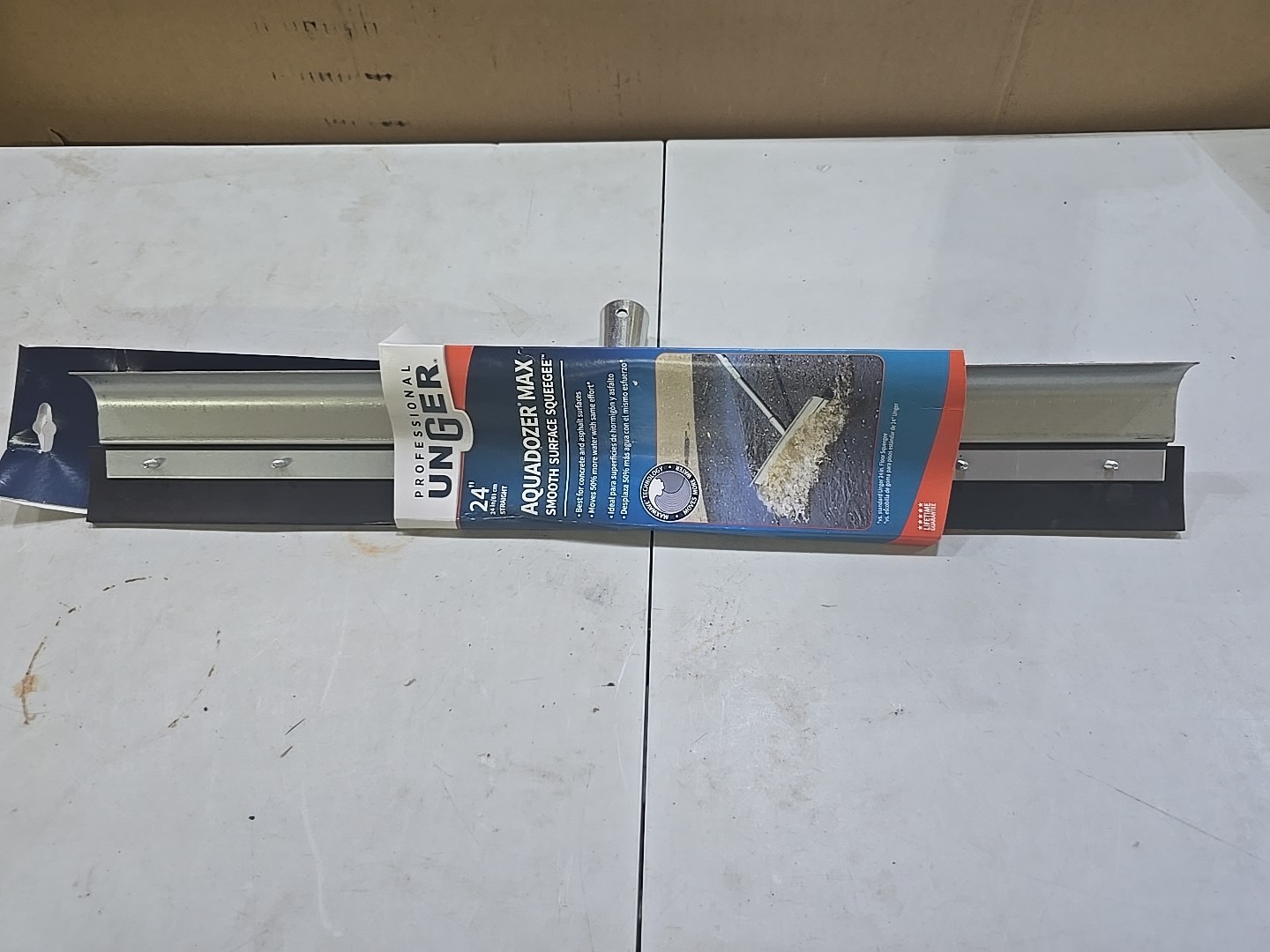 New Unger 977570 Galvanized Steel Floor Squeegee Replacement Blade 24 W in.