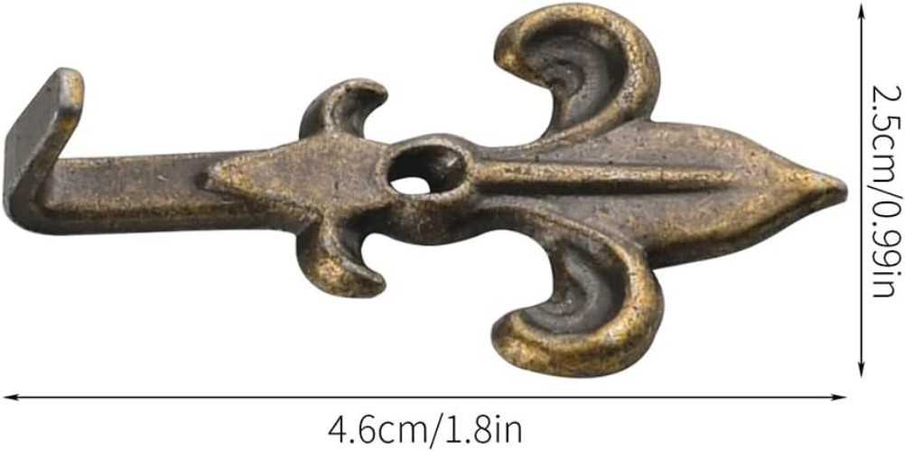 10 PCS Vintage Metal Wall Hooks, Bohemian Decorative Hook with Screws, Wall Hook