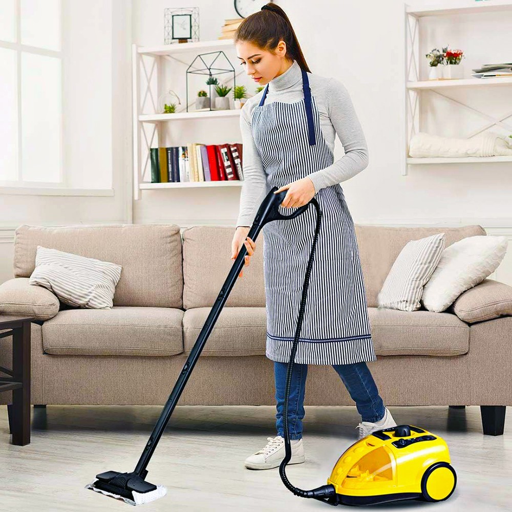 STEAM CLEANER HEAVY DUTY DEEP CLEAN 65OZ LARGE WATER TANK HOME CAR CHEMICAL-FREE