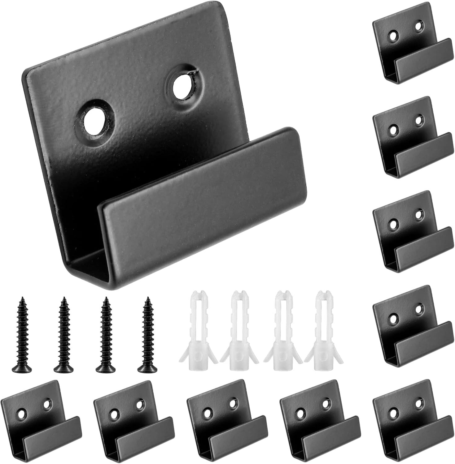 10Pcs Tile Display Wall Hanger Mount Brackets Hook for Mirrors Picture Frame