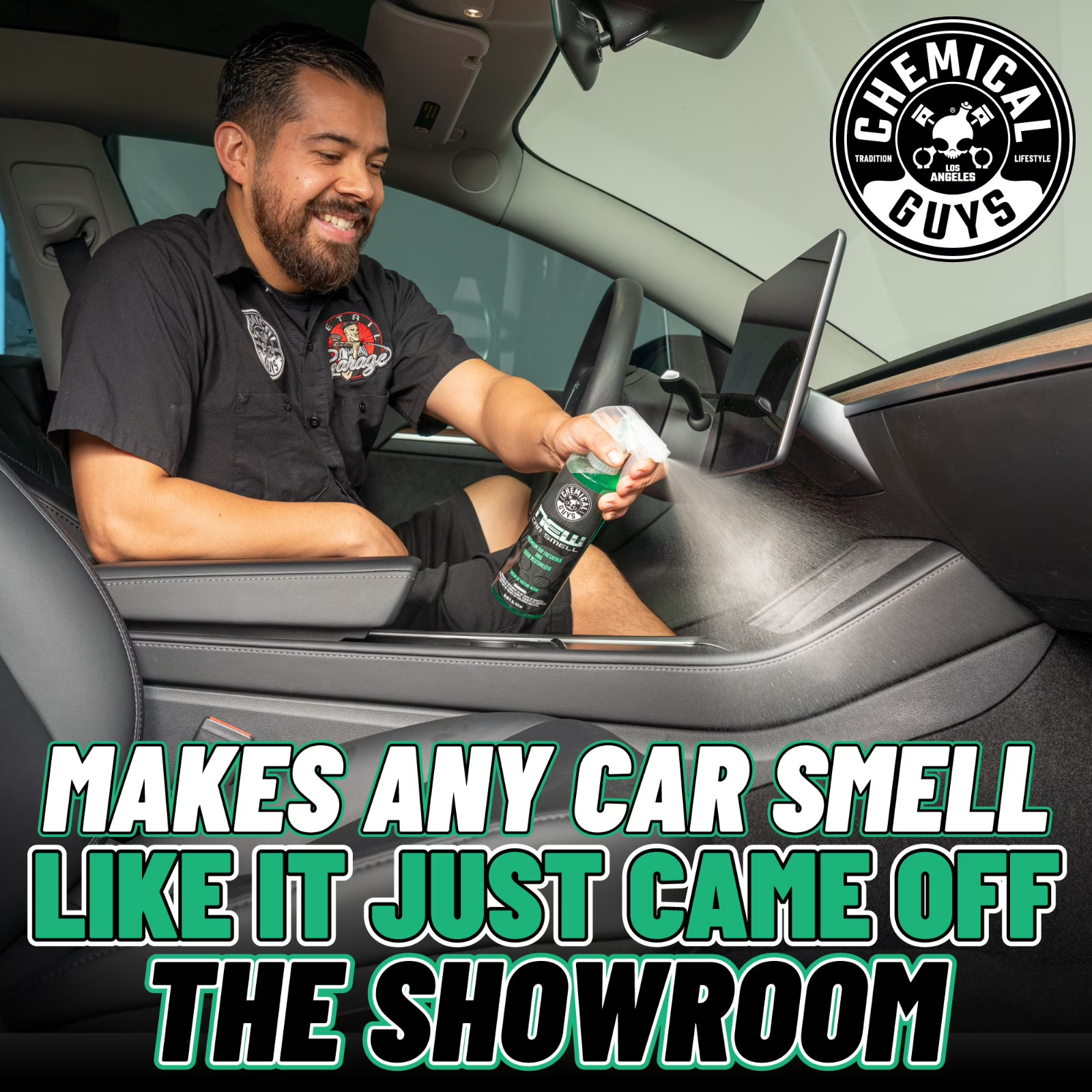 Chemical Guys New Car Smell Scent Air Freshener & Odour Eliminator 16oz (2 Pack)
