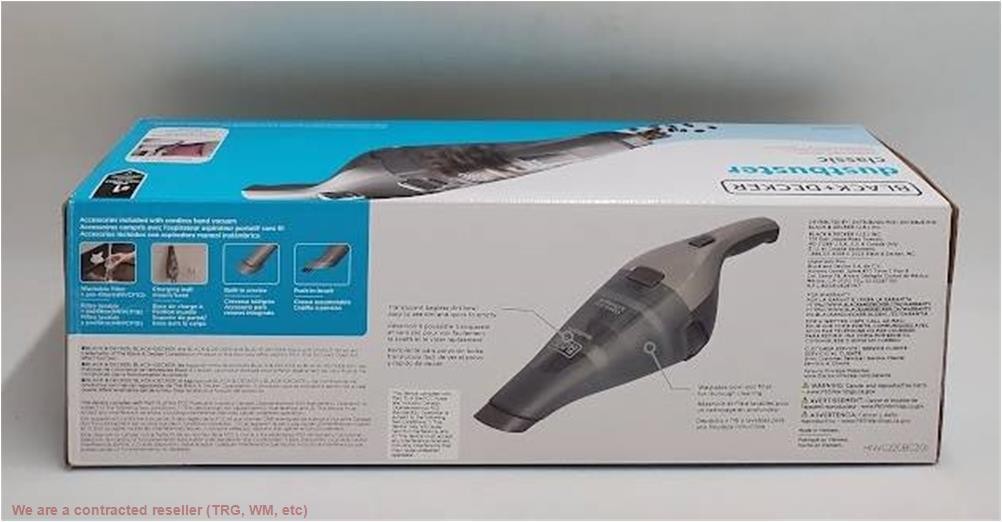 BLACK+DECKER Compact Lithium Handheld Vacuum – Gray HNVC220BCZ01