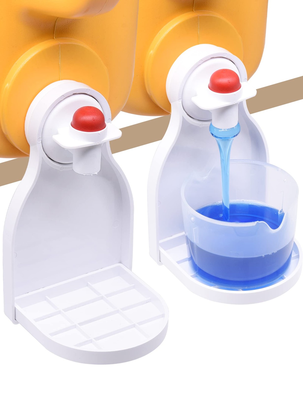 Laundry Detergent Cup Holder, Drip Tray Catcher for 1 Fl Oz (Pack of 2)