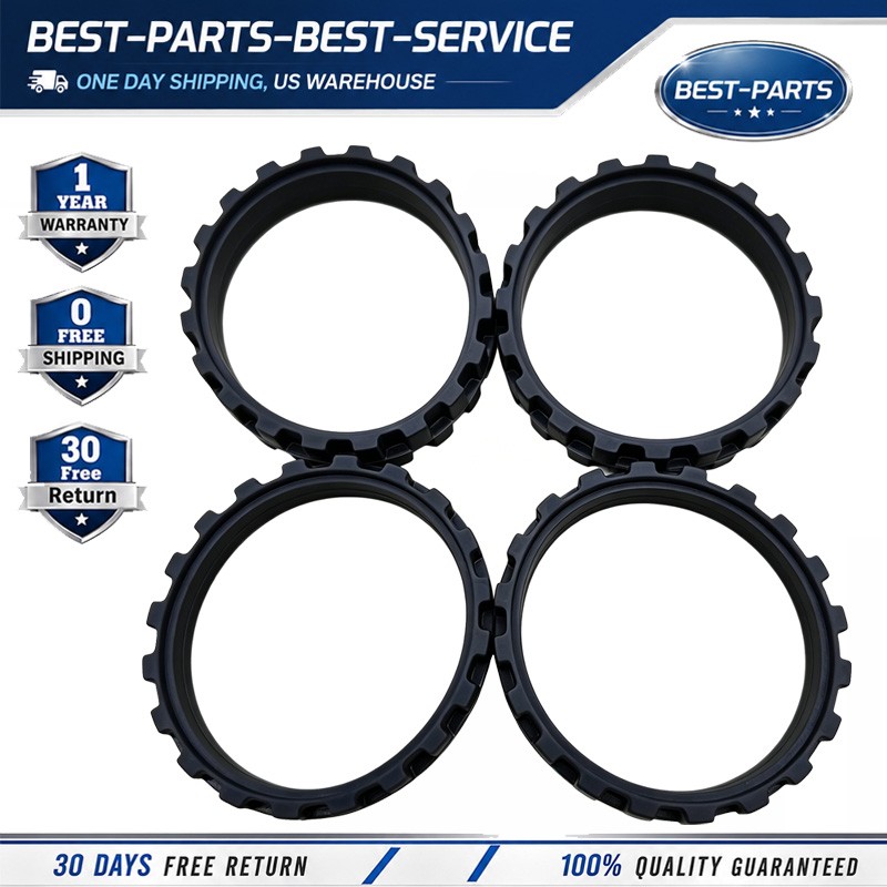 4X Anti-Slip Rubber Tires Replacement For iRobot Roomba I7 S9+ 5/6/7/8/9 Wheels