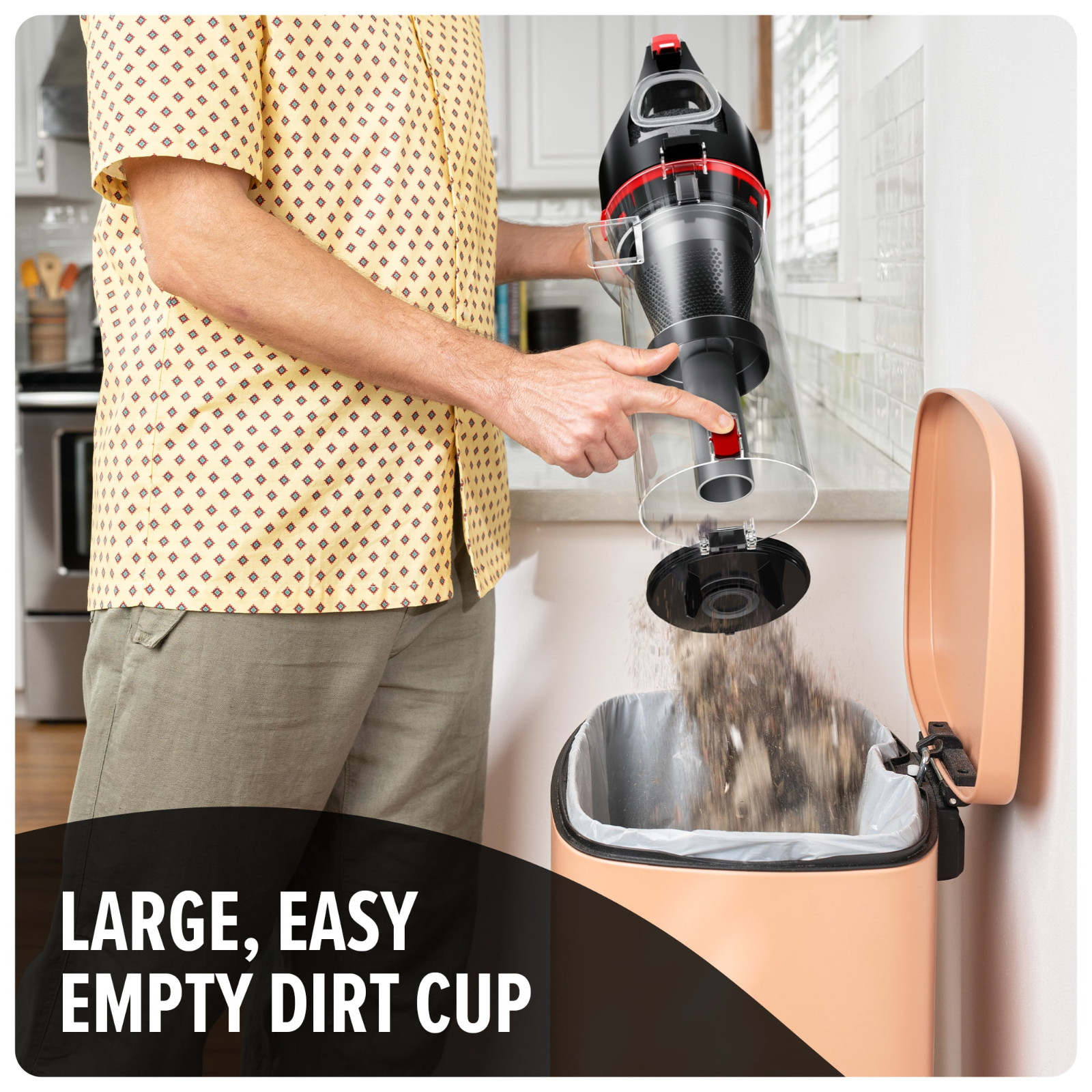 NEW! Dirt Devil Bagless Upright Vacuum Cleaner, Multi-Surface Extended Reach+