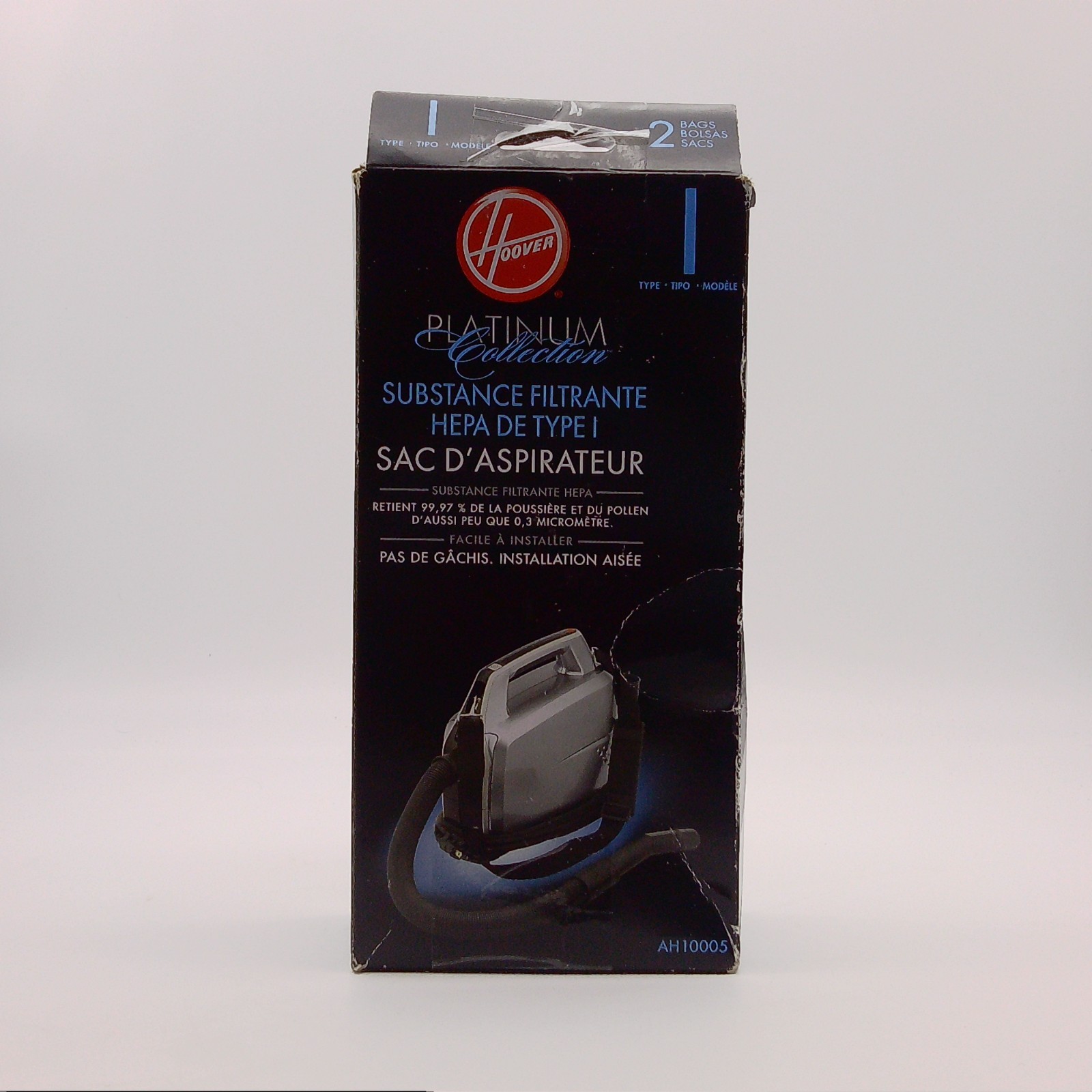 2 Pack Hoover Type I Platinum Hand Held Vacuum Cleaner Bags, 2 PK