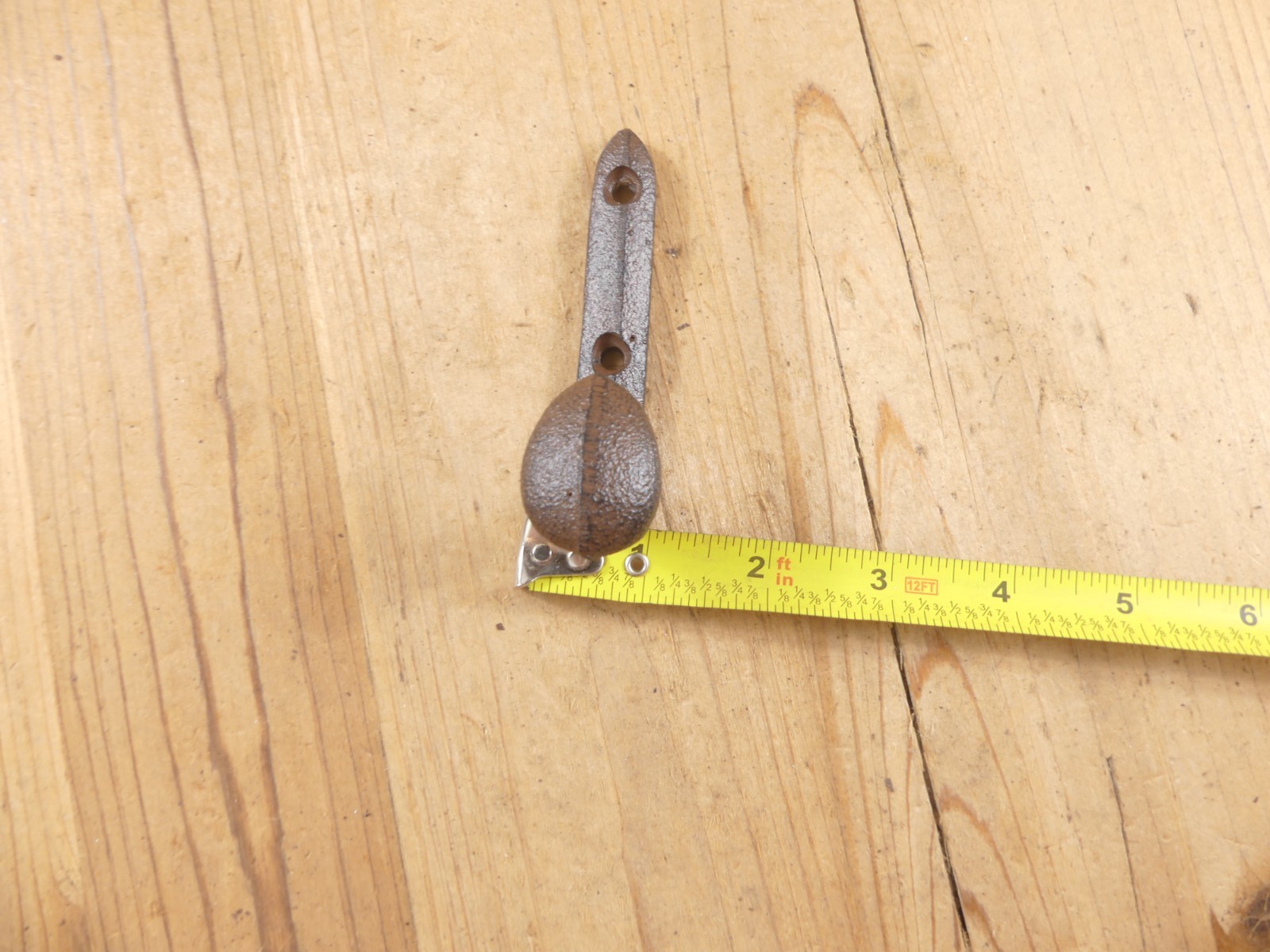 10 Rustic Coat Hooks Cast Iron Wall Mount Hat Hook Towel Railroad Spikes Bath