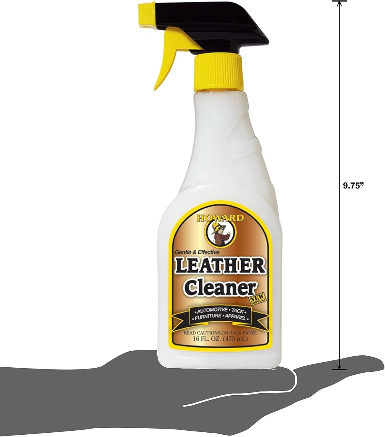 Howard Products LTC016 Leather Cleaner, 16 oz, Clear