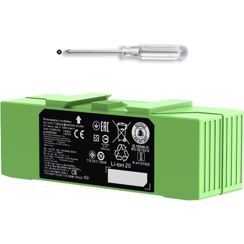 64.2Wh for Roomba Battery ABL-F for iRobot Roomba i&e Series i3 i3+ i4+ i8 i8+