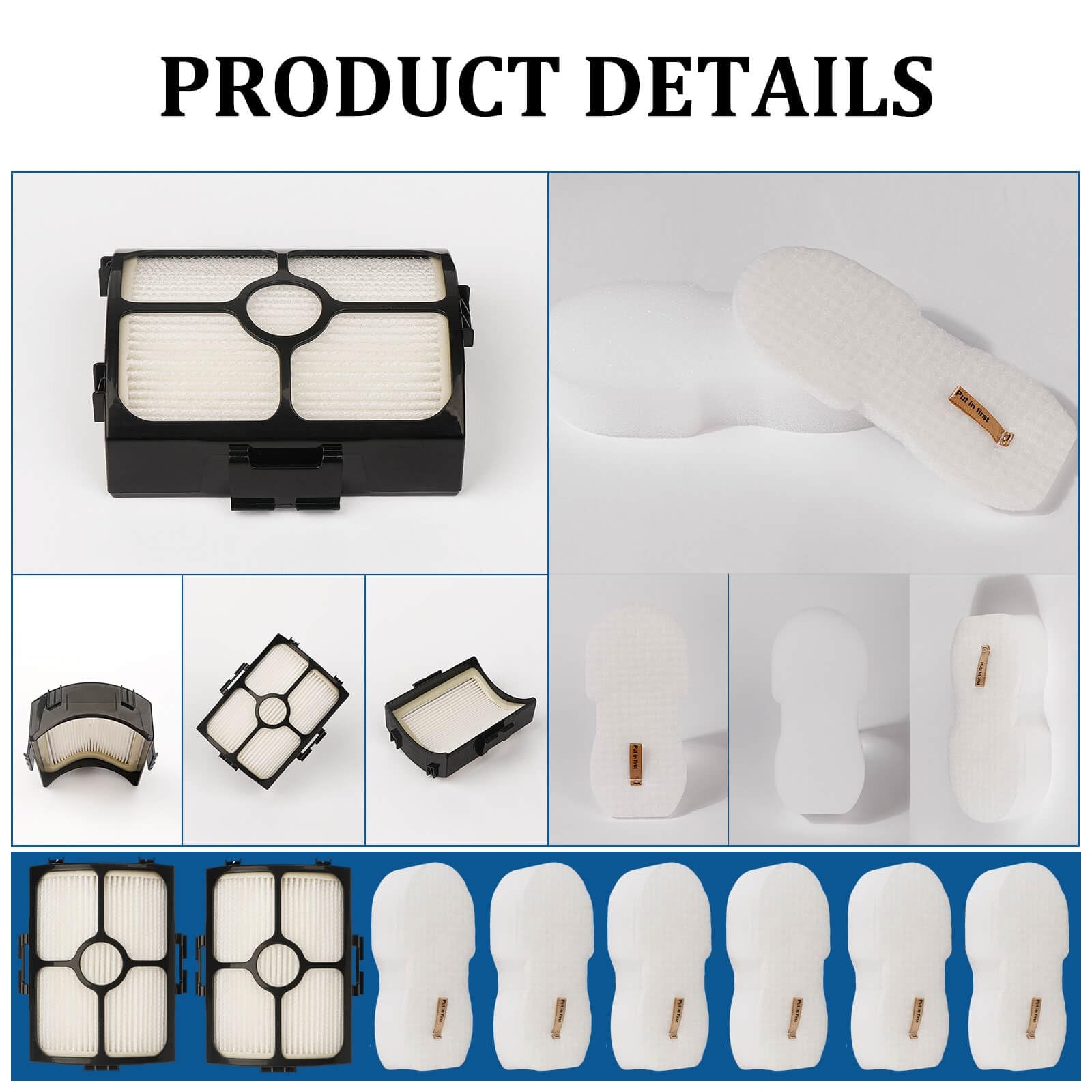 HZ3002 Replacement Filters for Shark Stratos Ultralight Corded Stick Vacuum
