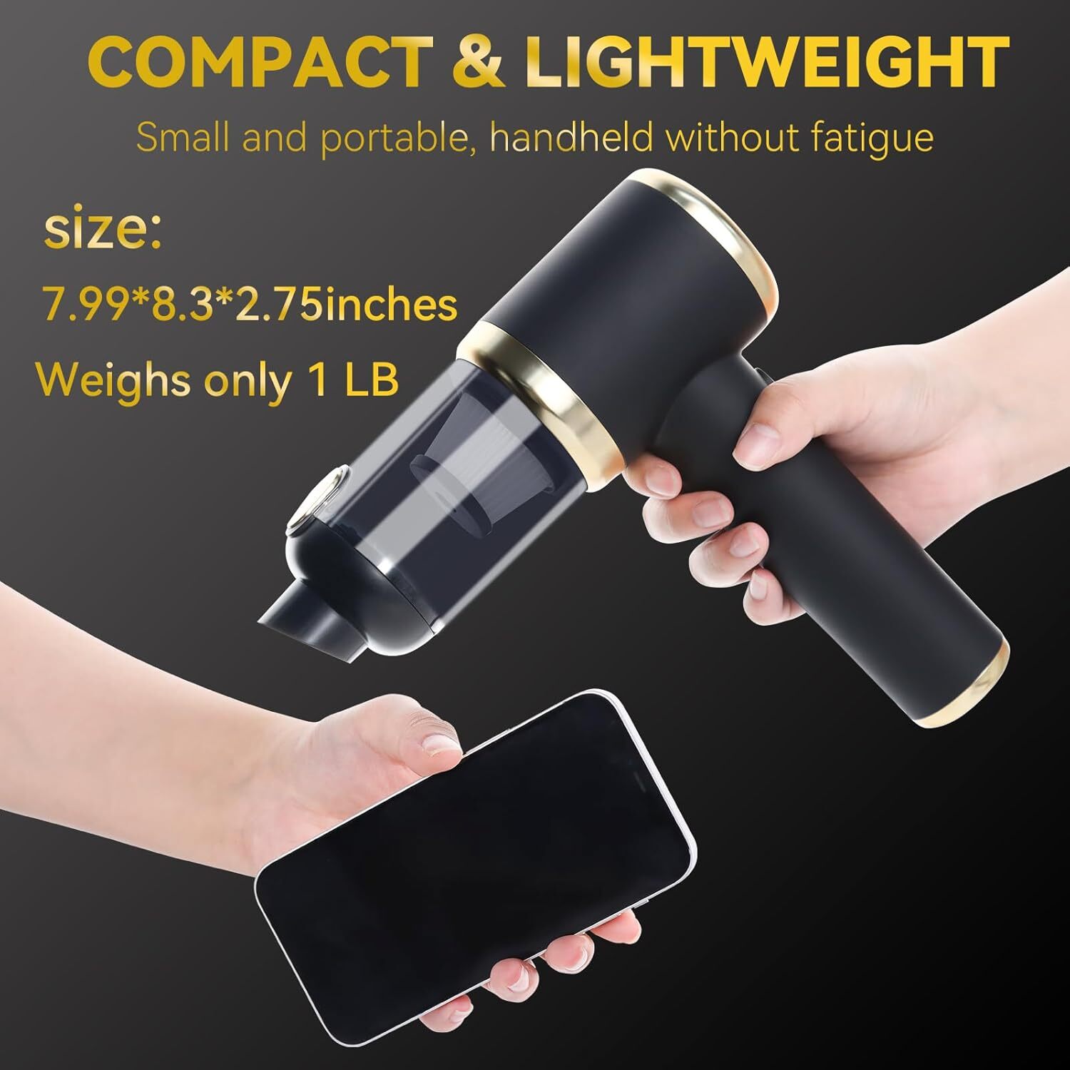 95000PA Cordless Hand Held Vacuum Cleaner Mini Portable Car Auto Home Wireless