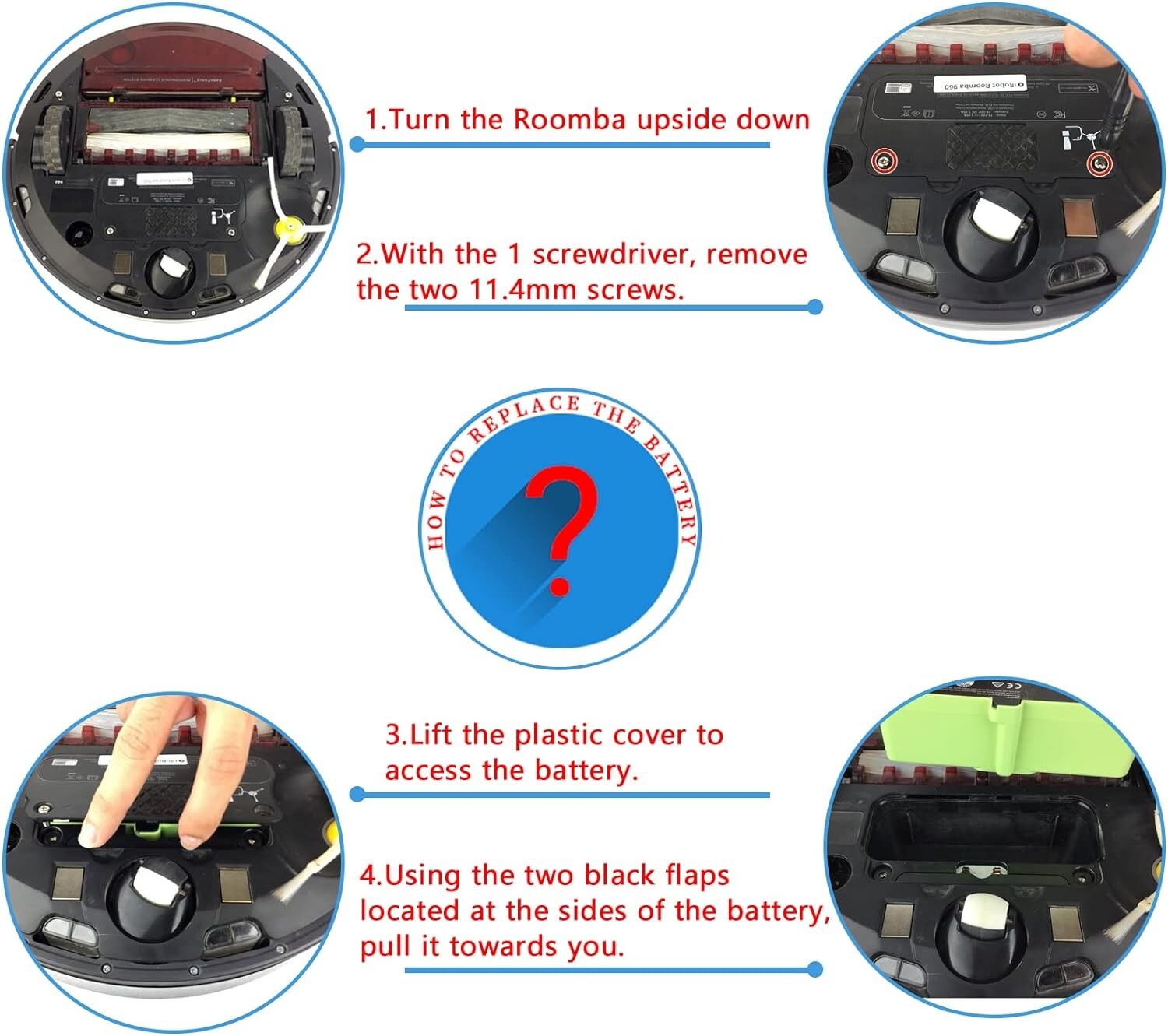 36Wh REPLACEMENT BATTERY FOR iRobot Roomba 960 860 895 890 860 695 680 690 675