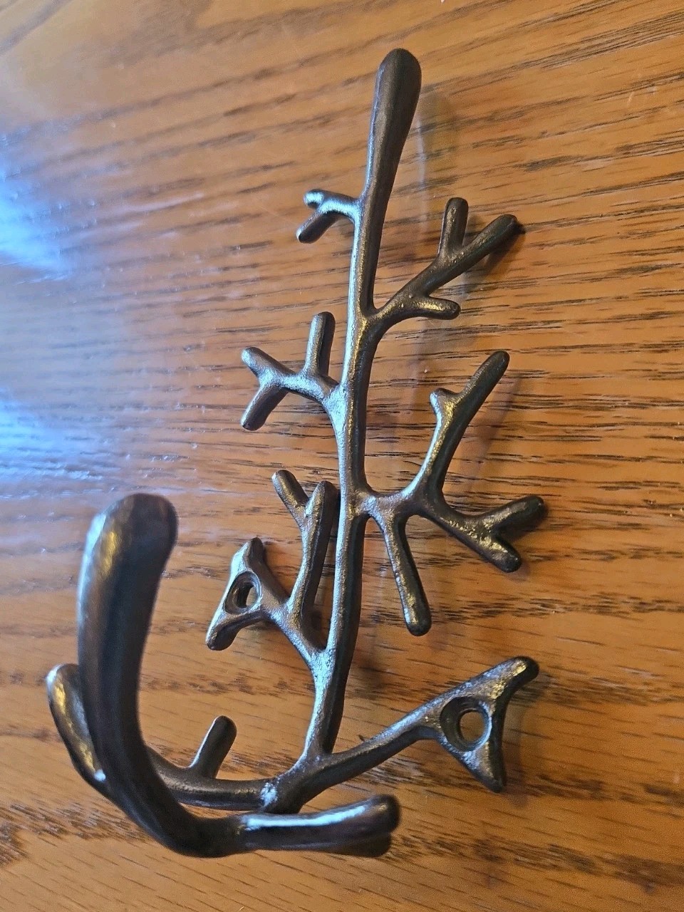 Wall Hanging Solid Metal Hook Tree Branch, Towel, Keys, Jewlery 6.5 ” H