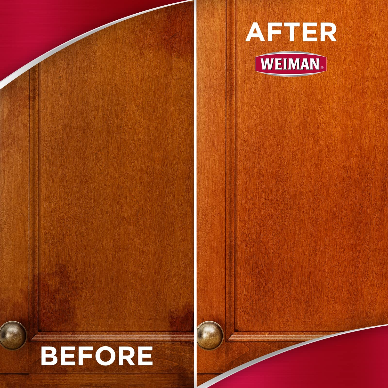 Weiman Cabinet and Wood Cleaner, Shine, Clean and Protect Spray – For Wood