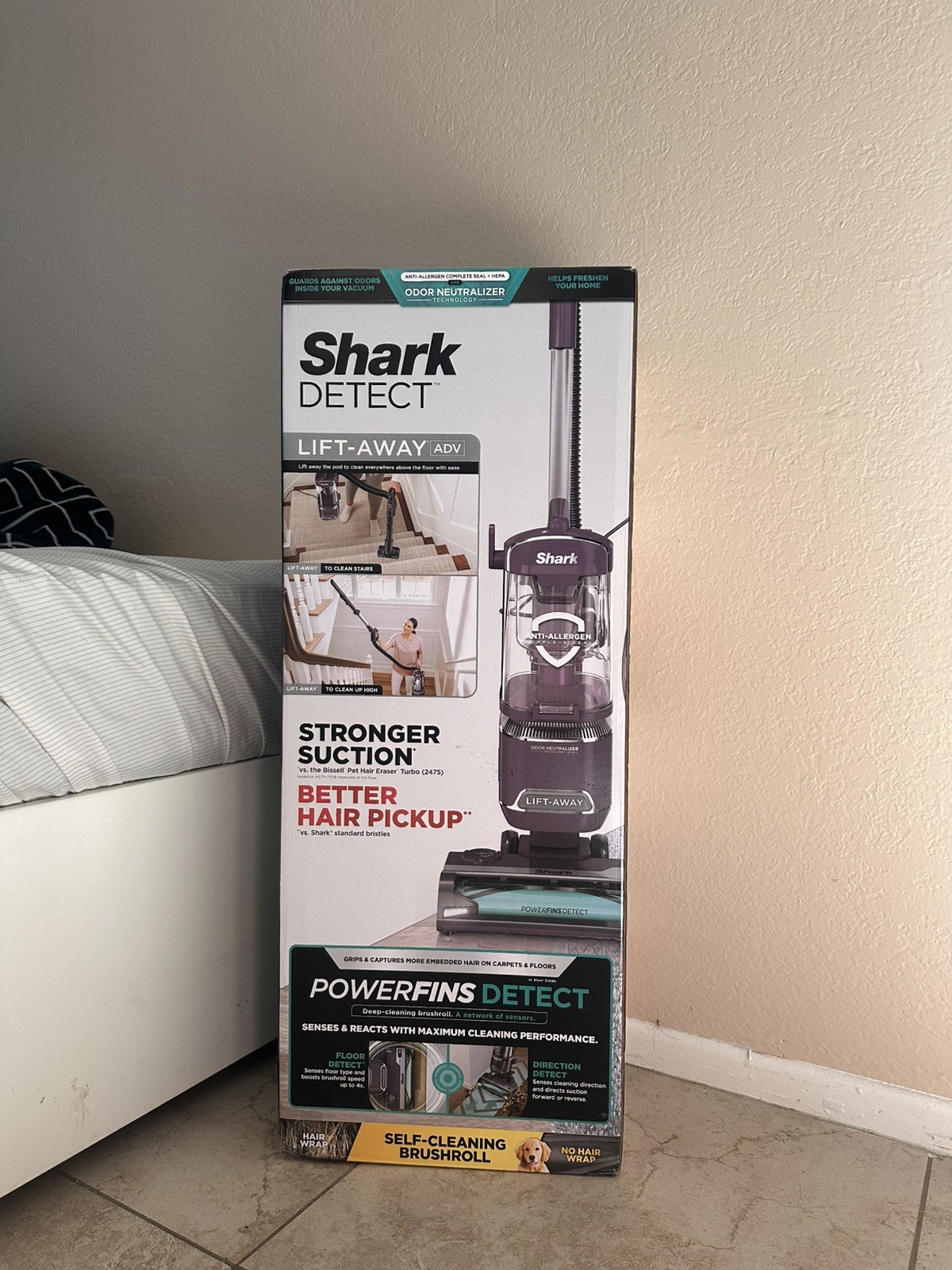 Shark Detect Lift-Away ADV Upright Vacuum, Pet Friendly, Floor Detect, Direction