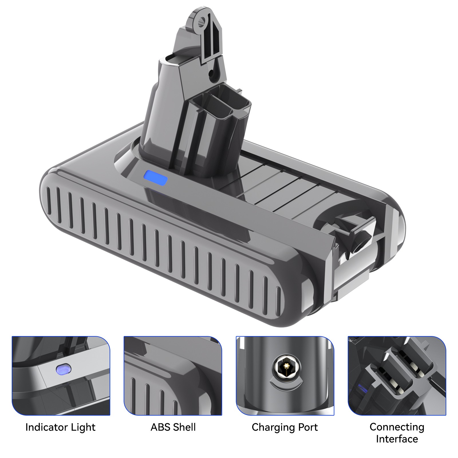 NEW V6 Battery For Dyson V6 SV03 SV04 SV05 SV08 DC59 DC61 Animal Battery