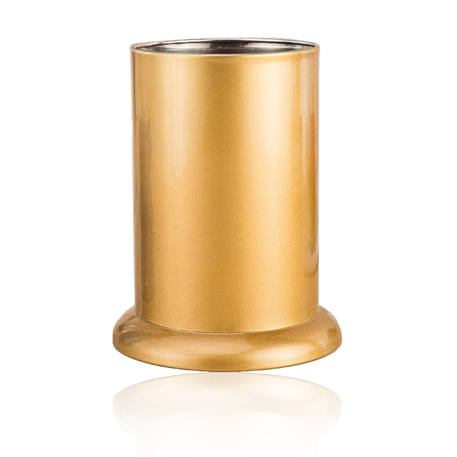 Utensil Holder, Stainless Steel Flatware Storage Basket Gold Silverware