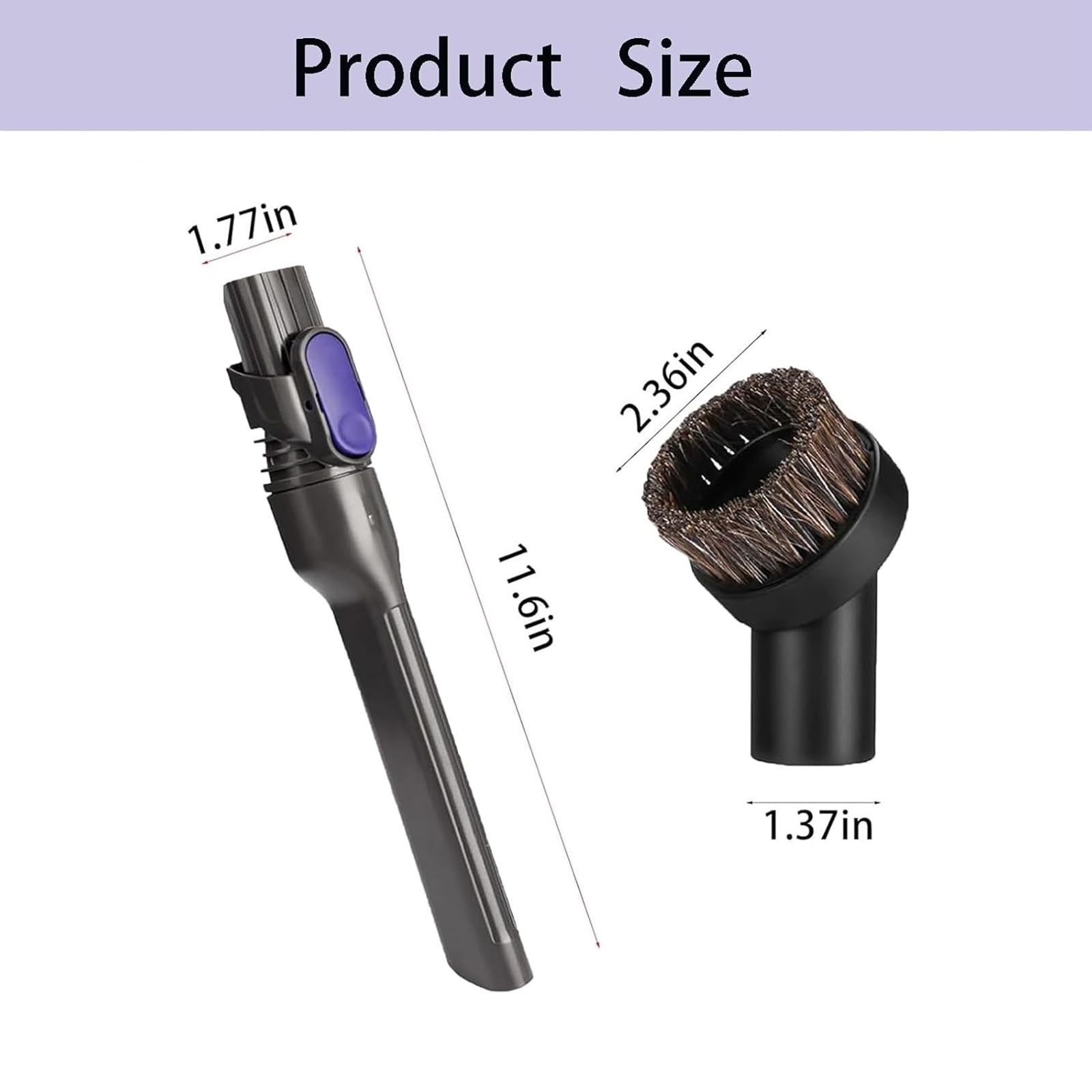 Vacuum Crevice Tool Brush part for Shark Cordless Stick IX141 IZ462H IZ483H
