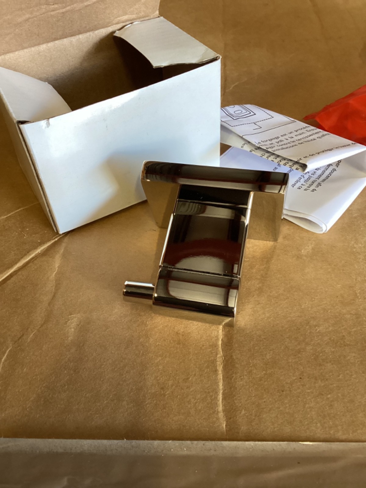 NEW Restoration Hardware Chrome Modern Hook Part Number 24200079