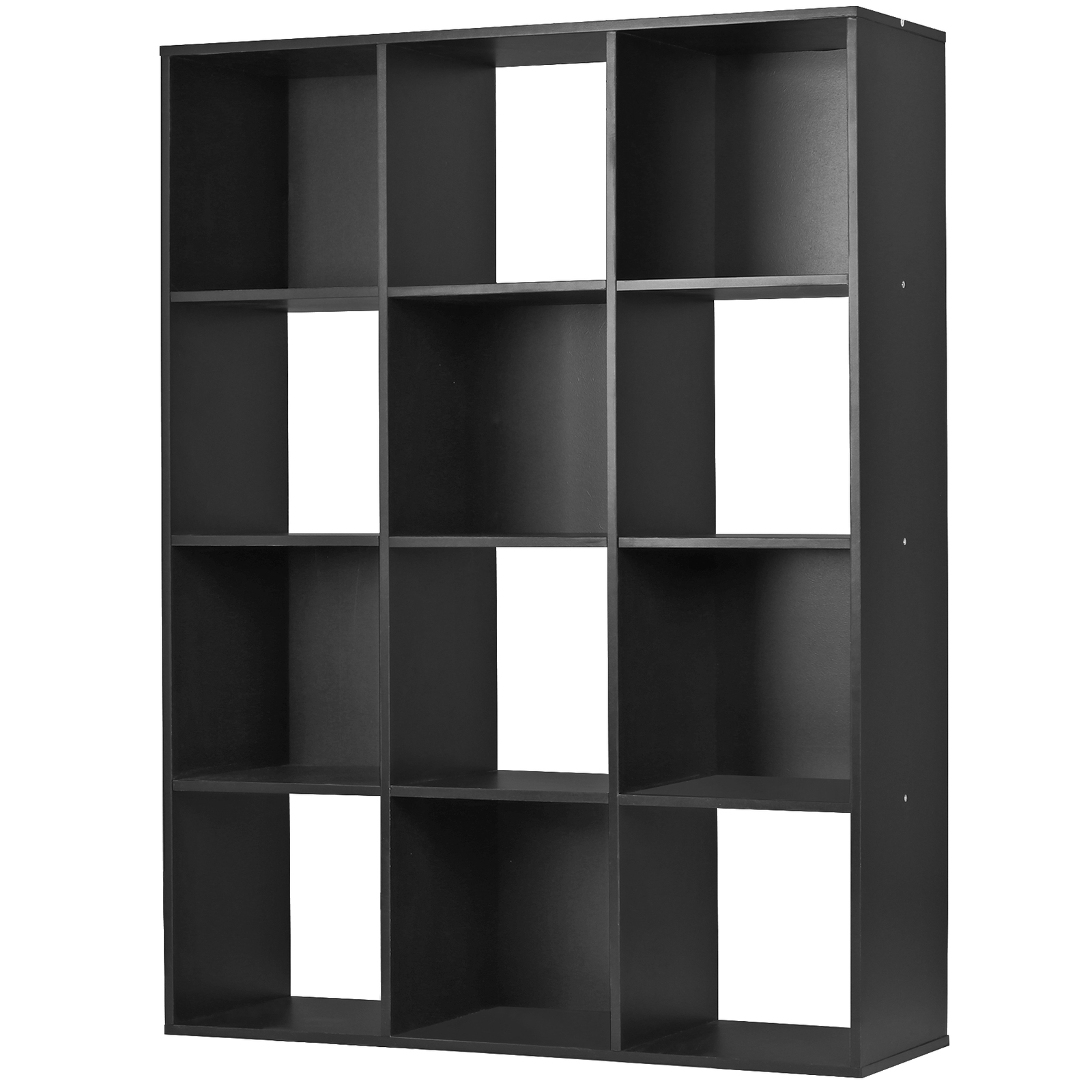 12 Cube Storage Organizer Wooden Bookcase Display Storage Unit Home Office Black