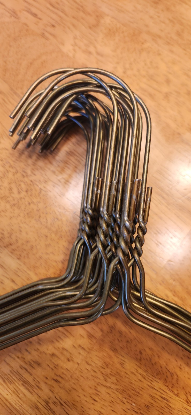 New 25 Heavy Gauge Suit Shirt Wire Hangers 16 Inch Bronze 13 Gauge Hanger