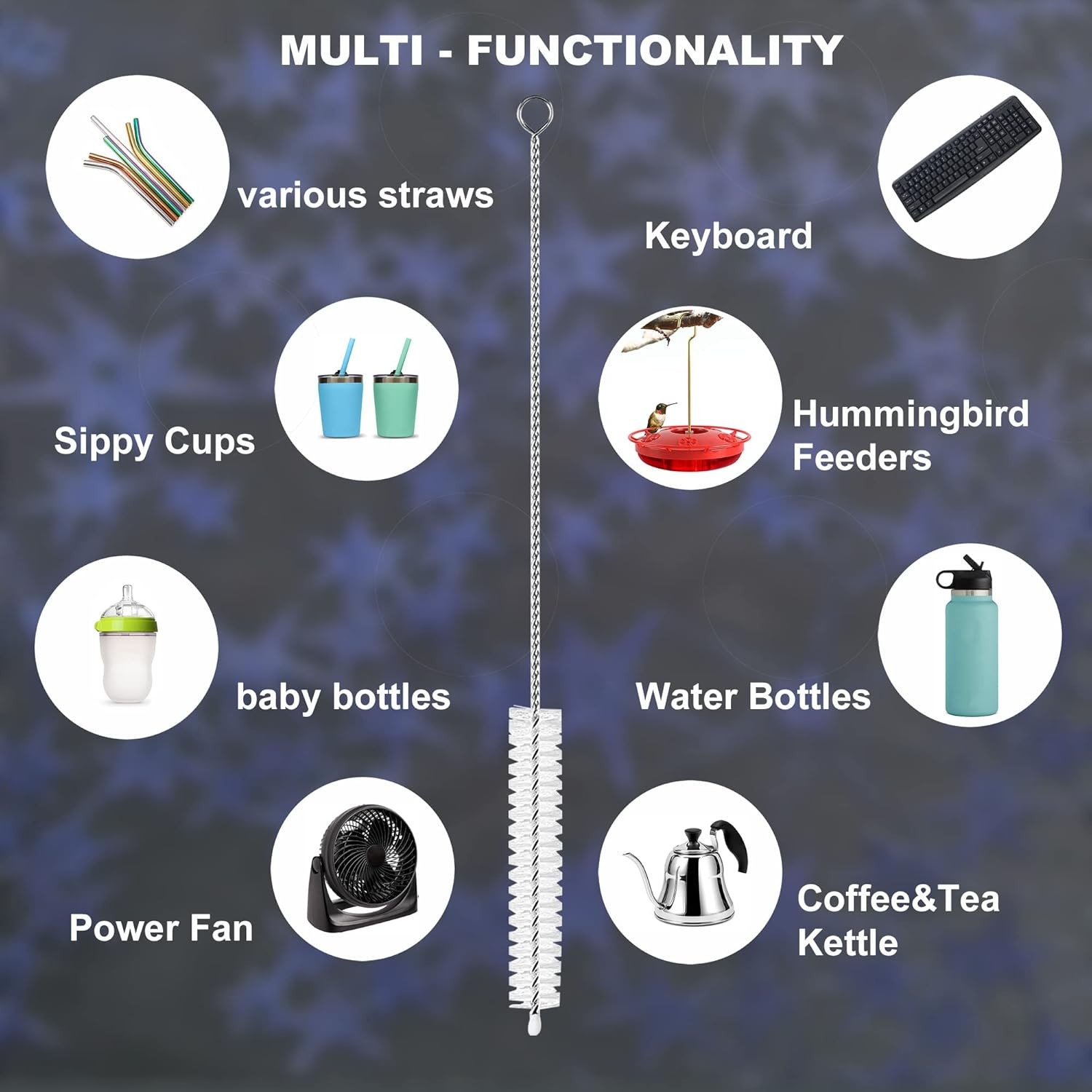 Nylon Straw Cleaner Cleaning Small Brush For Drinking Pipe Tube Baby Milk Bottle