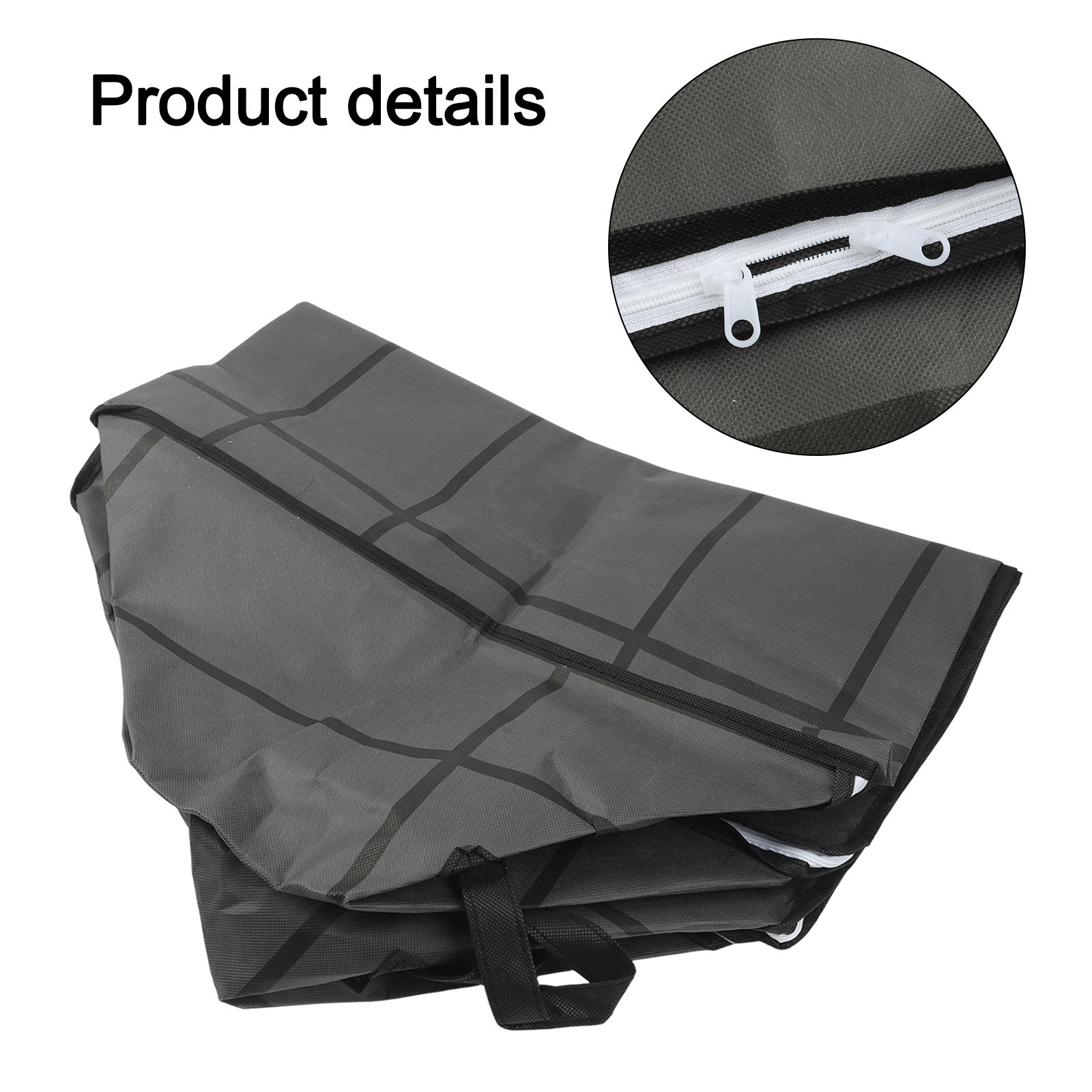 Waterproof Clothes Storage Bag with Zipper Large Capacity Non Woven Fabric