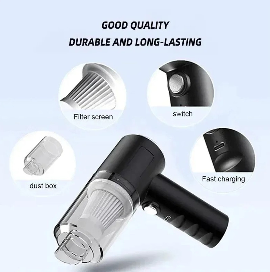 1pc Portable Wireless Car & Home Vacuum Cleaner 120W High Power – NEW