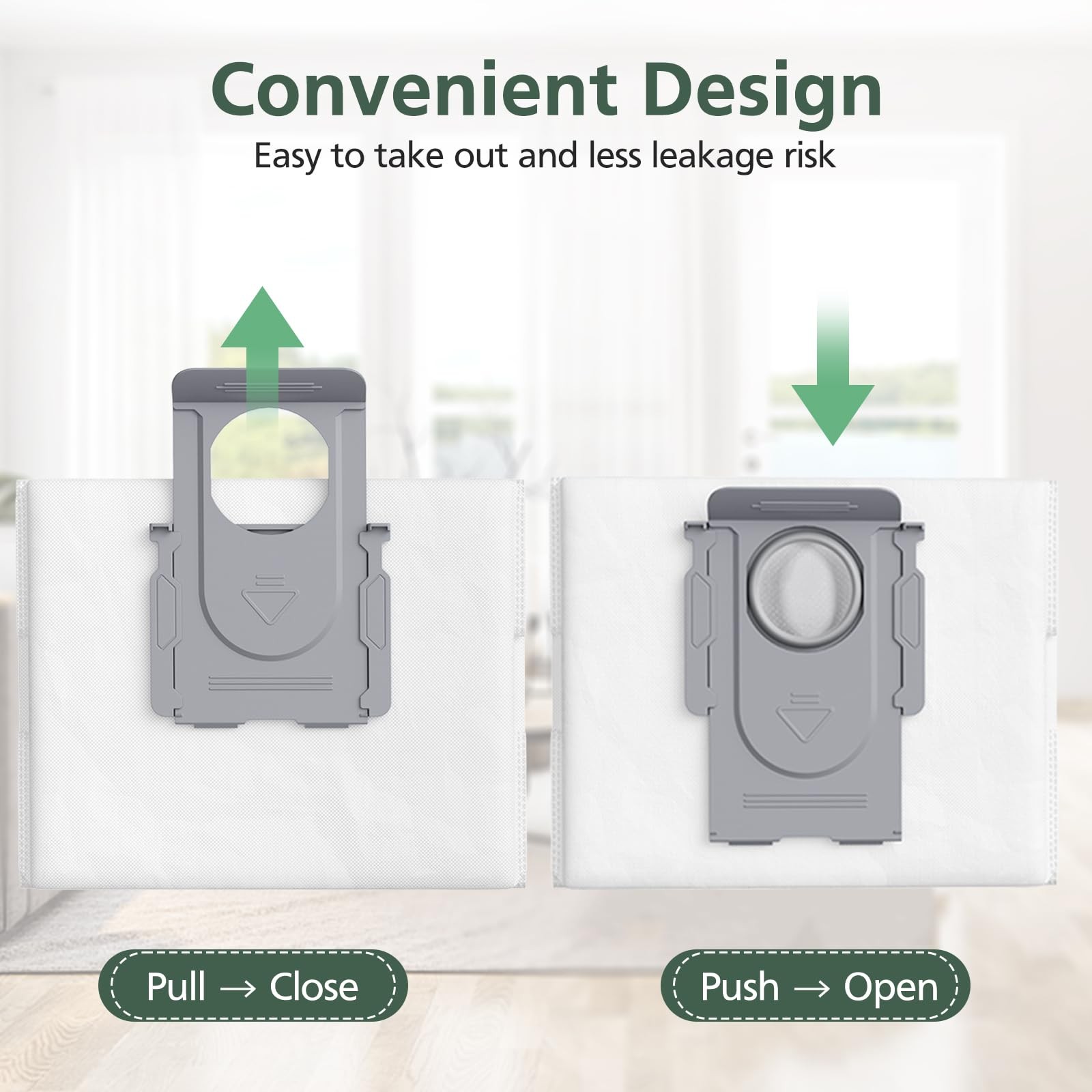 Replacement Dust Bags for Qrevo Master/QV 35A, 12 Pack 2.7L Disposable Bags