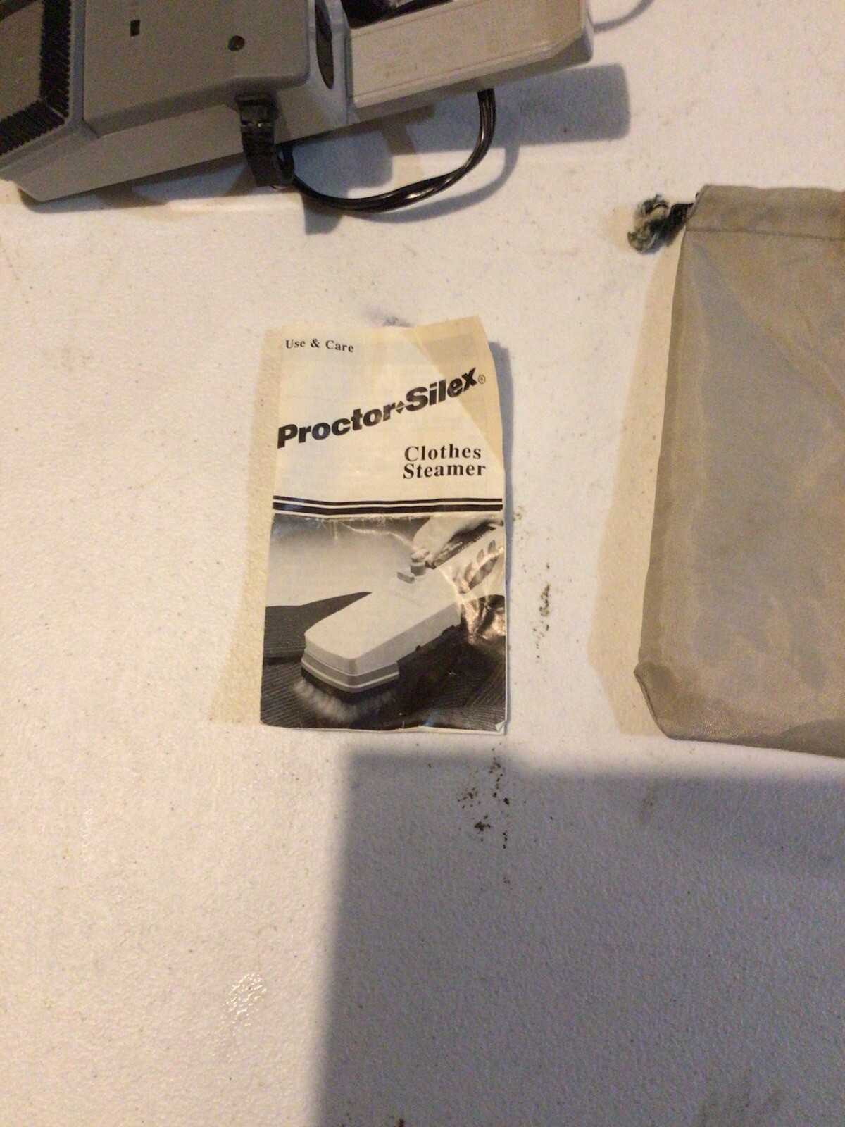 Vintage Proctor Silex Mod 115 Clothes Steamer W/manual And Bag