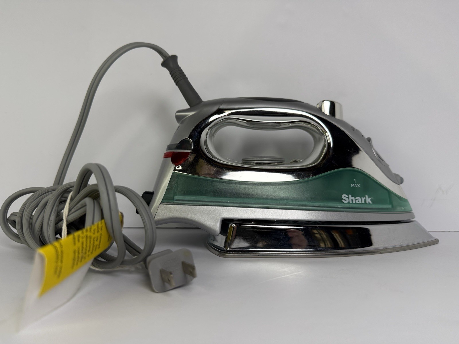 Shark Euro-pro Electric Flatiron GI467 Turquoise & Gray TESTED WORKS 1500 Watts