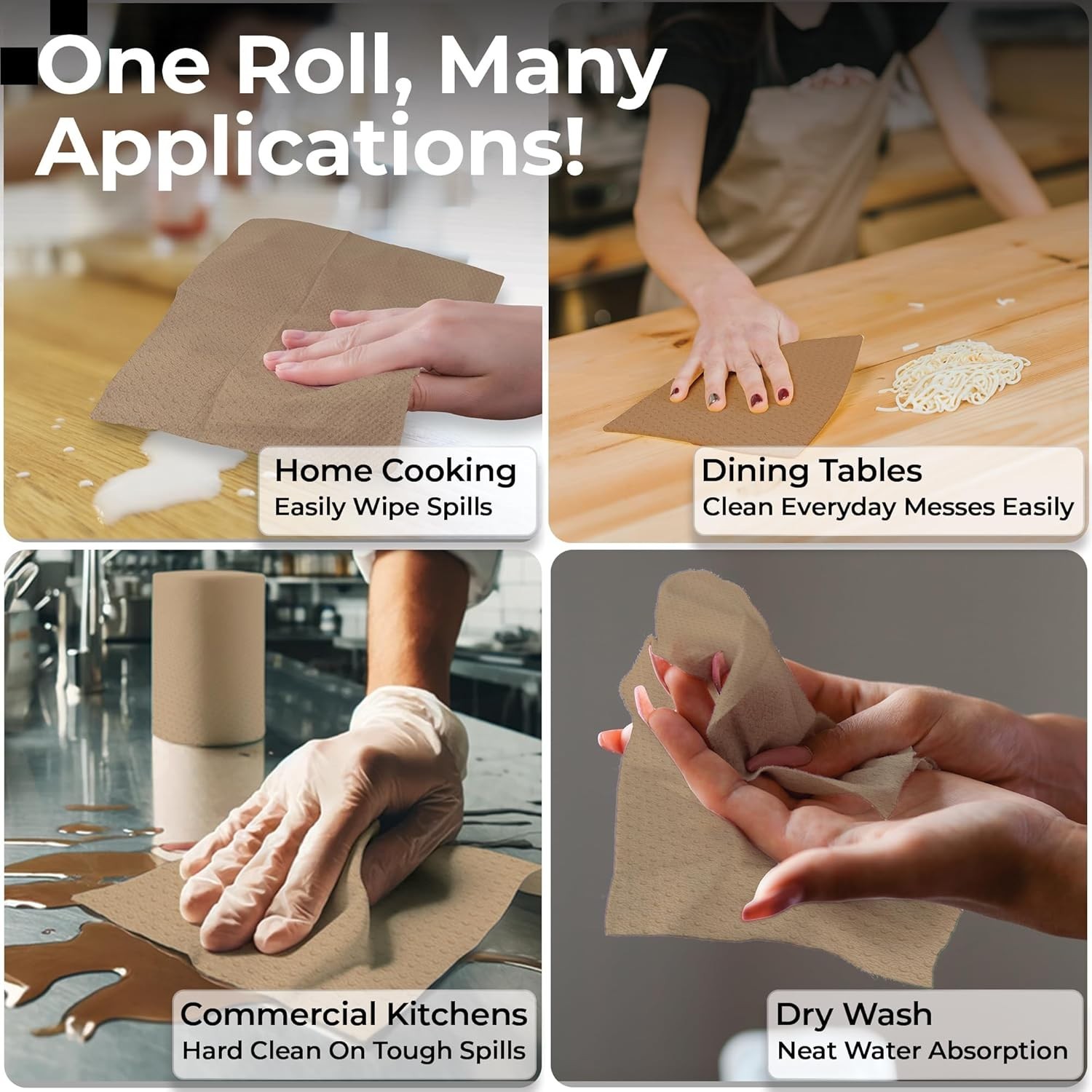 Universal Dispenser 600 ft Paper Towel Roll – Durable, Dye-Free & Eco-Friendly