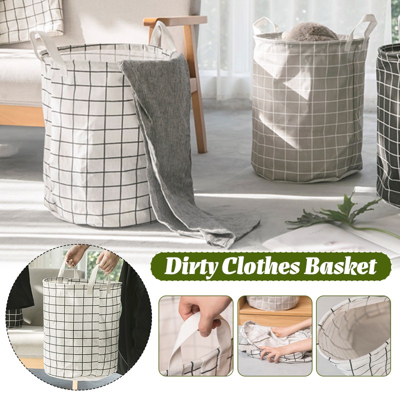 Dirty Clothes Basket Foldable Miscellaneous Storage Bucket House Laundry Basket