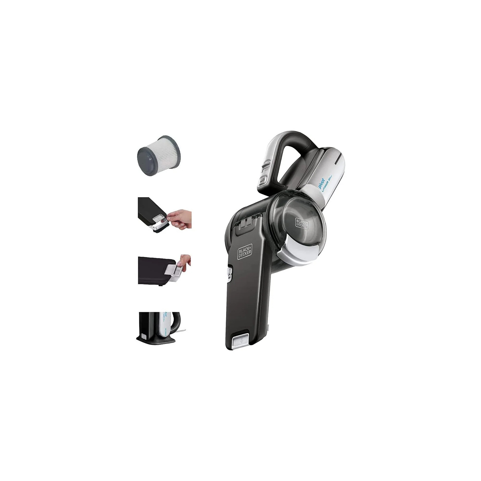 BLACK+DECKER dustbuster® PIVOT VAC™ Cordless Handheld Vacuum – BDH2000PL