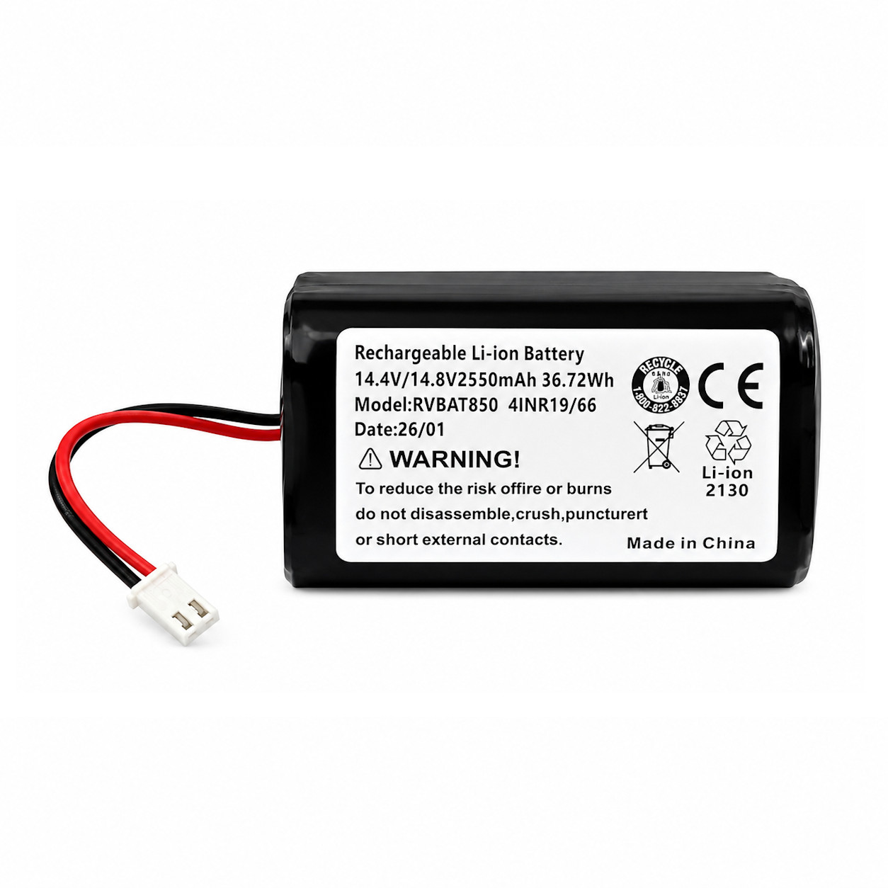 Li-ion Battery RVBAT850, RVBAT85002, RVBAT85003, RVBAT85004 for Shark Vacuum