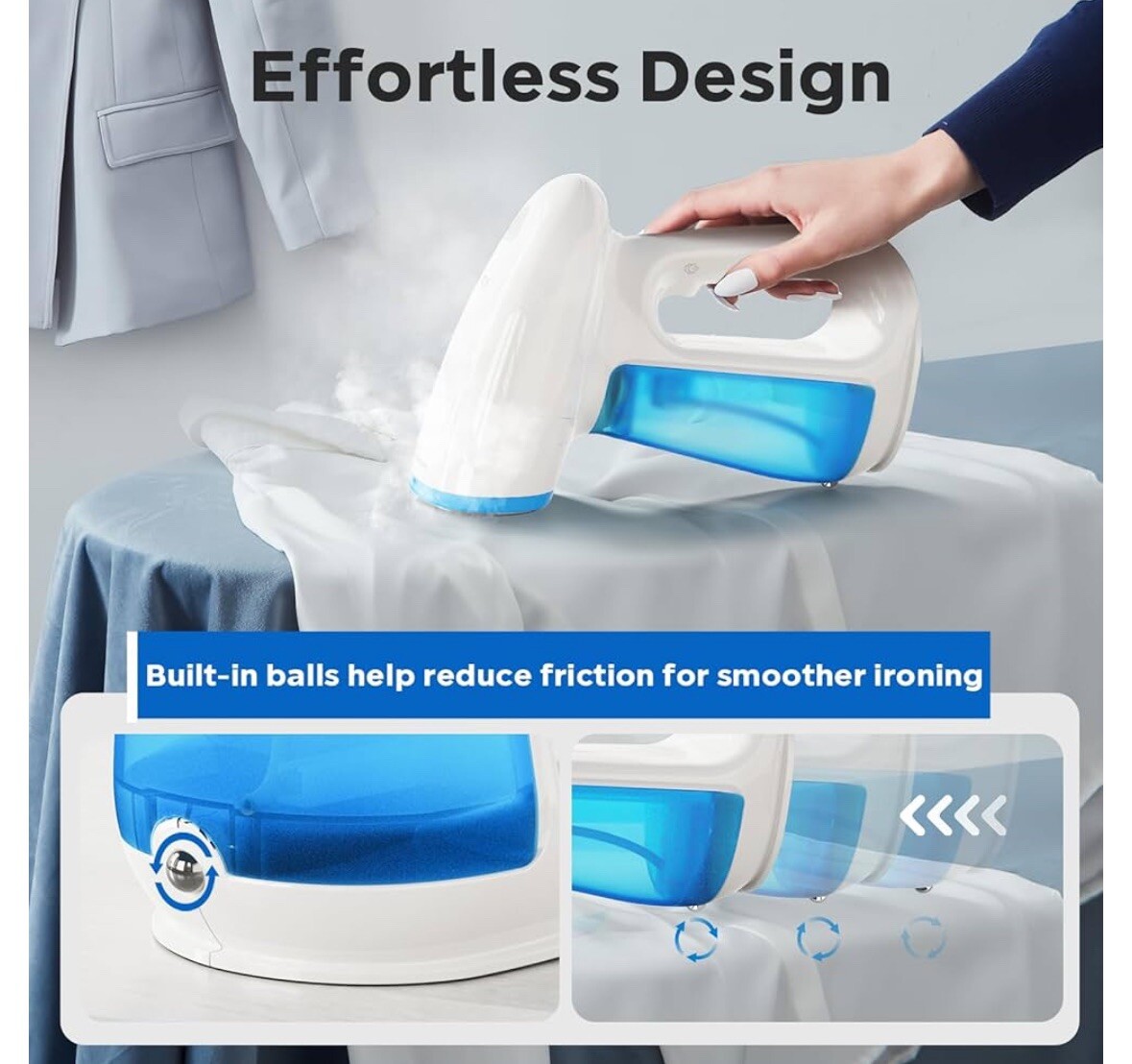 Steamer for Clothes, 1300W Powerful Steamer Fast-Heating Handheld