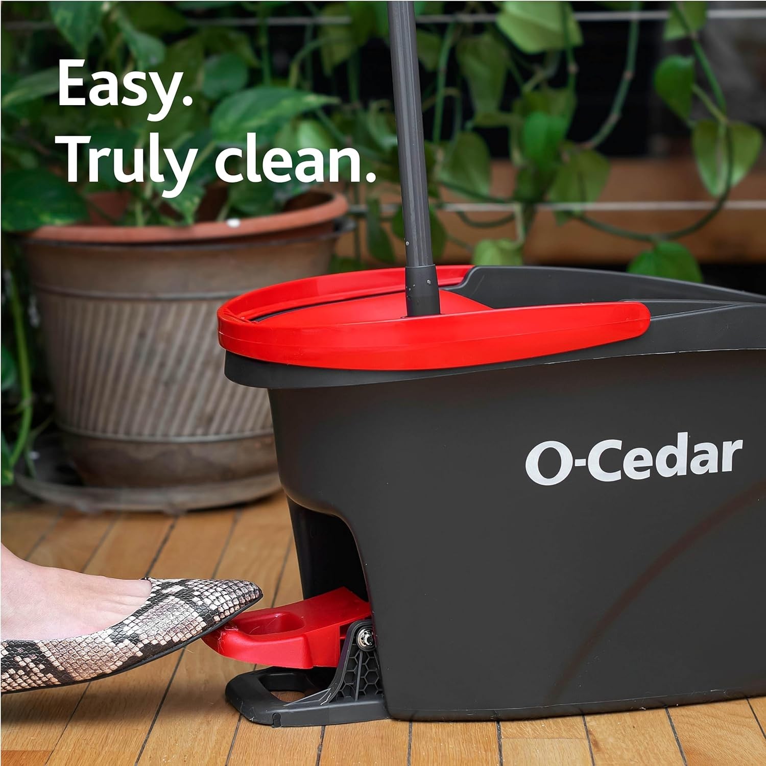 EasyWring Microfiber Spin Mop & Bucket Floor Cleaning System + 2 Extra Refill…