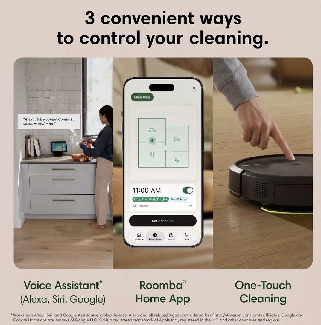 NEW IRobot Roomba Plus 515 Combo + AutoWash dock Vacuum & Mop 80X SUCTION LATEST