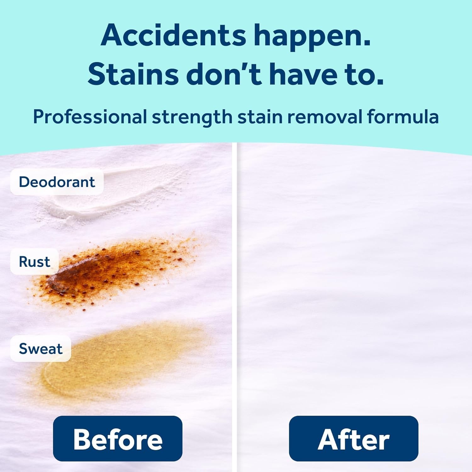Effortless Rust & Perspiration Stain Cleaner – 1.7 Fl Oz for Soft Fabrics