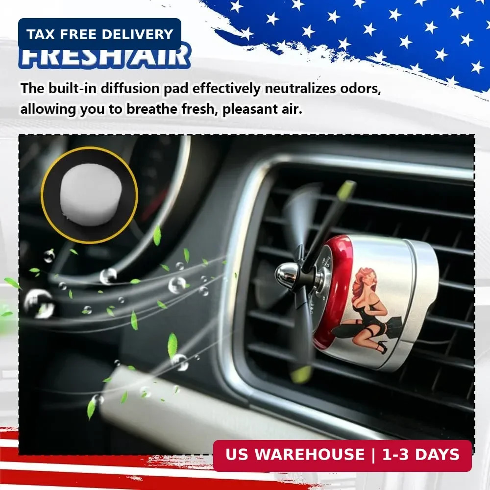 Varga Girl P47 Air Freshener Vintage PinUp Vent Clip & Car Accessories for M…