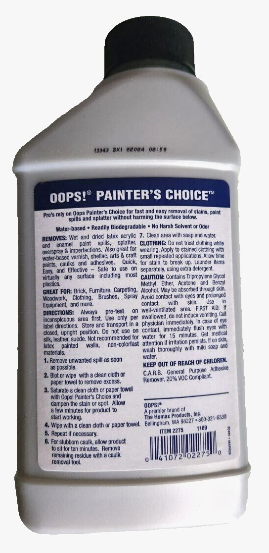 OOPS! Painter’s Choice Paint Remover 16oz – Discontinued – Made in USA – NP