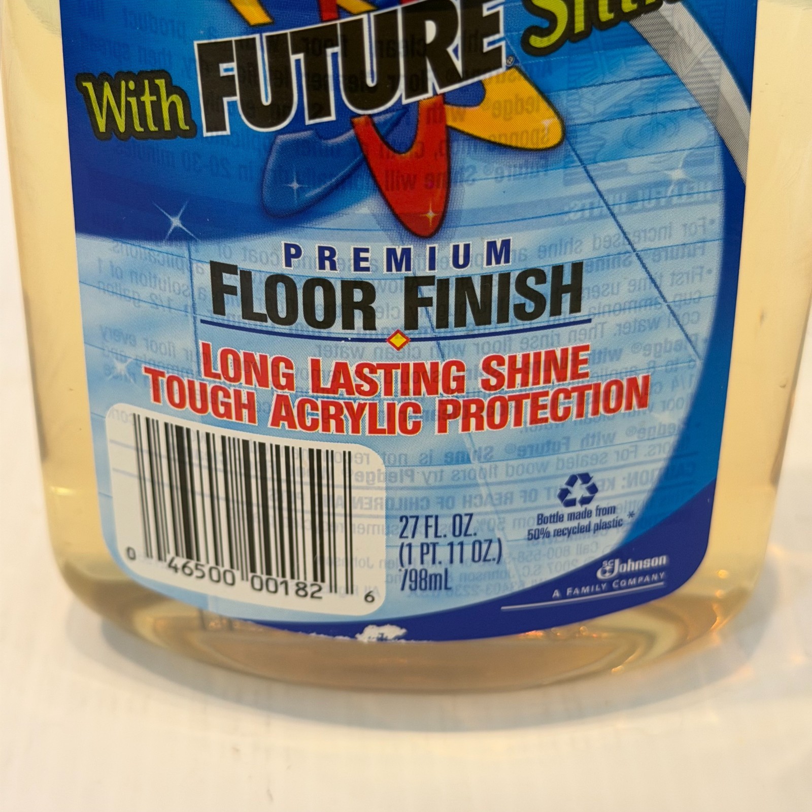 SC Johnson Future Shine Acrylic Floor Finish Polish Wax 27 fl oz 85% +/- Full