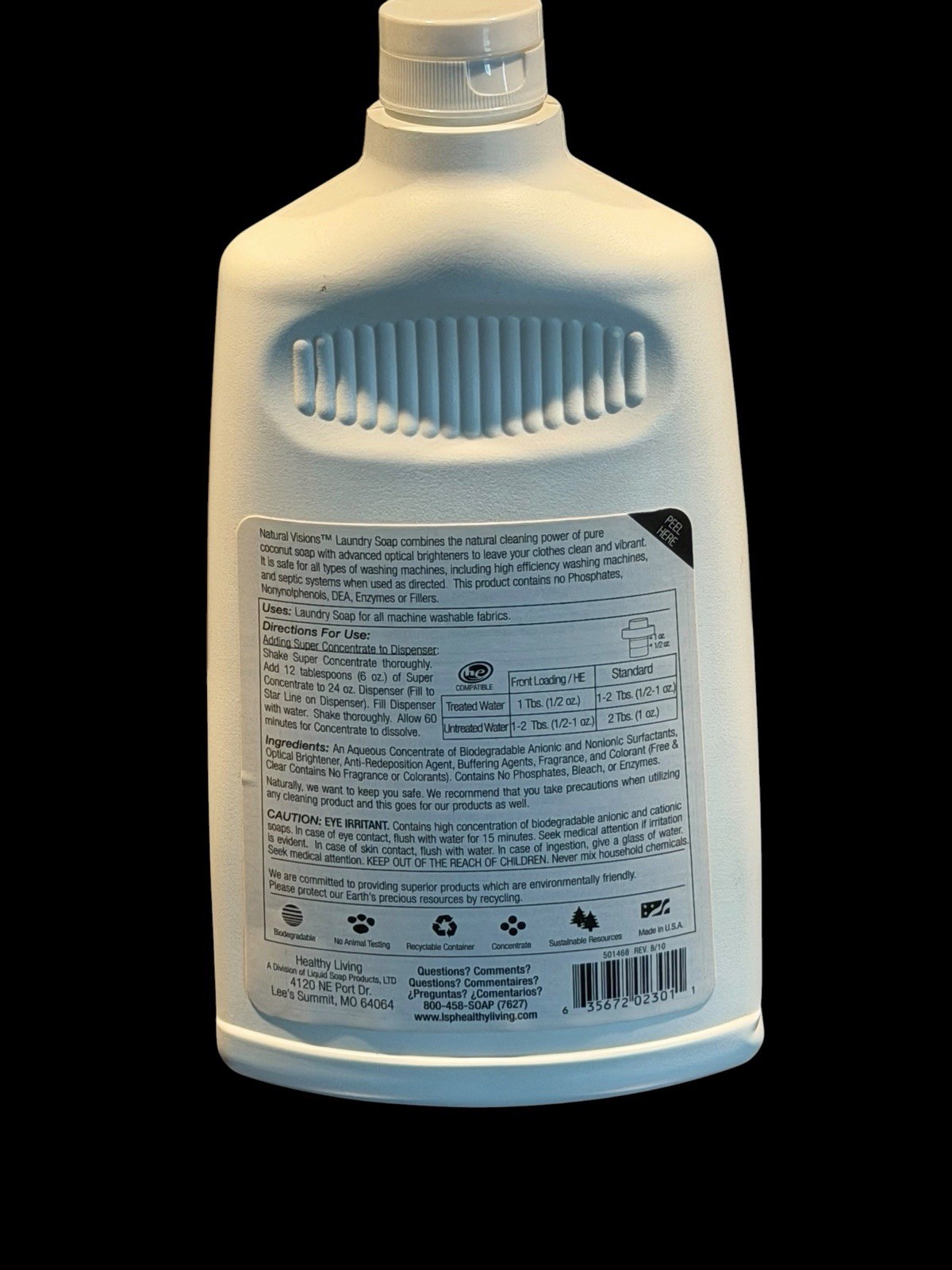 Natural Visions Mountain Breeze Laundry Soap Super Concentrated 33.8 oz