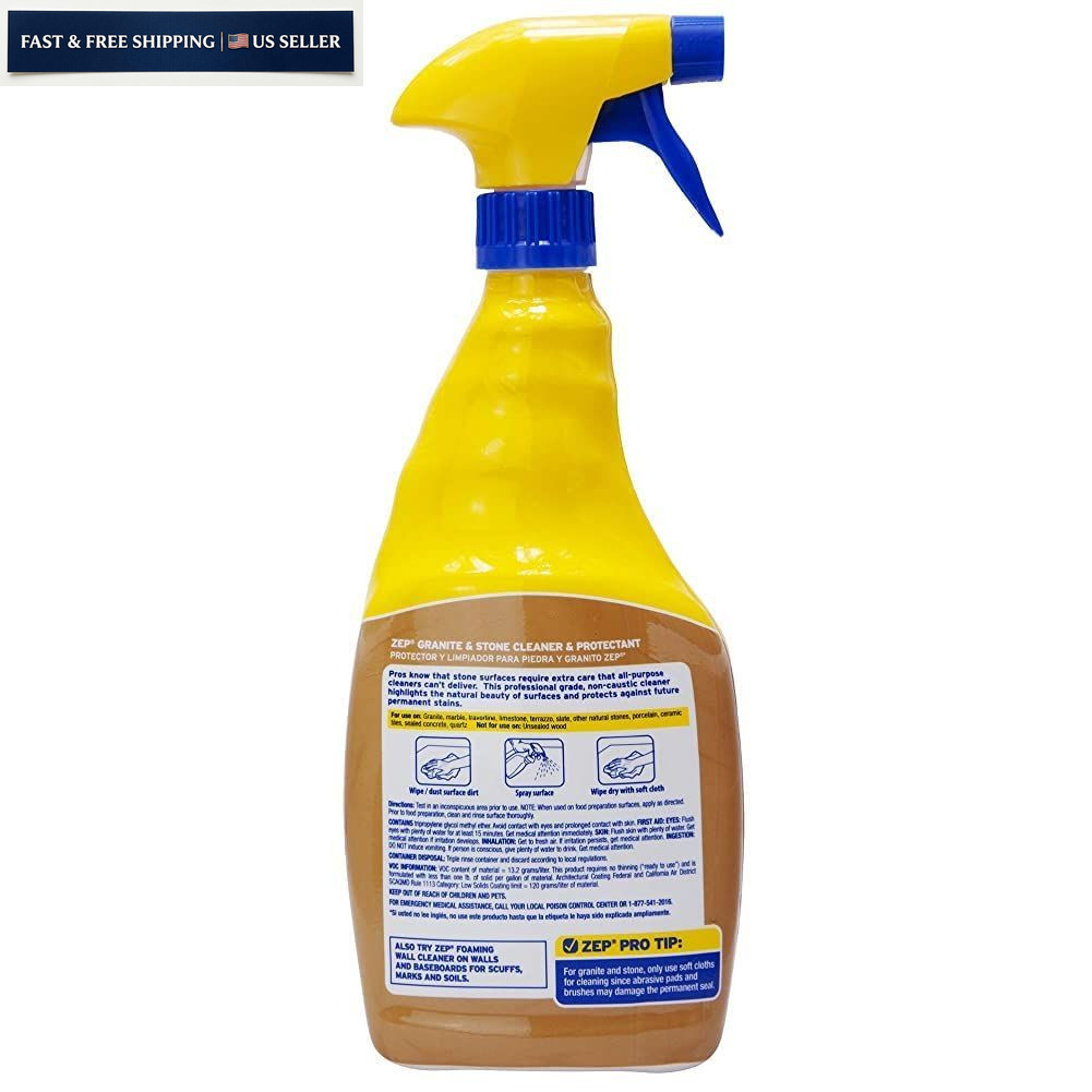 Zep Granite and Stone Cleaner Protectant 32 Fl Oz (Pack of 1), No Color