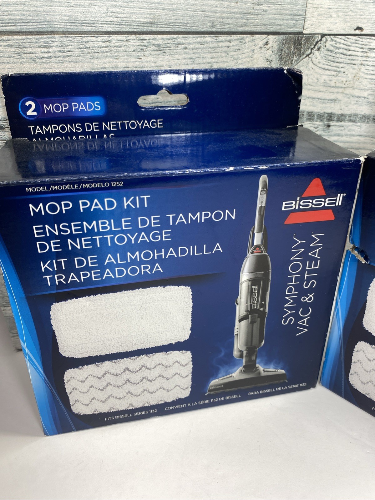 Bissell Symphony Vac And Steam Mop Pad Kit Come With 2 Pads 2 Box Pack