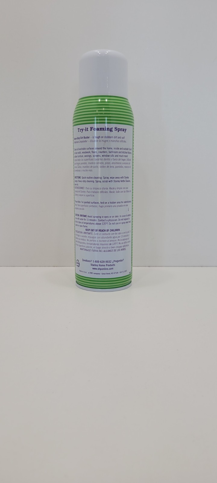 Stanley Home Products Try It Concentrate Foaming Spray Heavy Duty Cleaner 18 oz